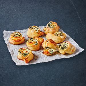 Pizzabrötchen Spinat & Feta